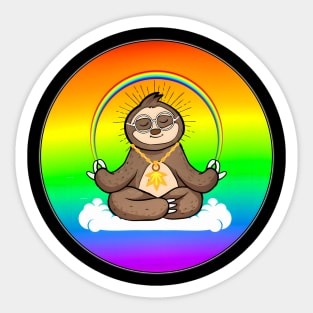 Sloth meditaten, me too Sticker